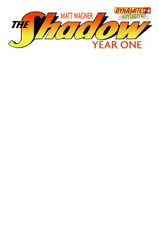SHADOW YEAR ONE #2  BLANK AUTHENTIX VAR
