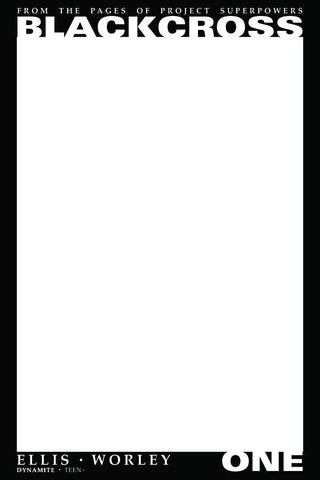 PS BLACKCROSS #1  BLANK AUTHENTIX CVR