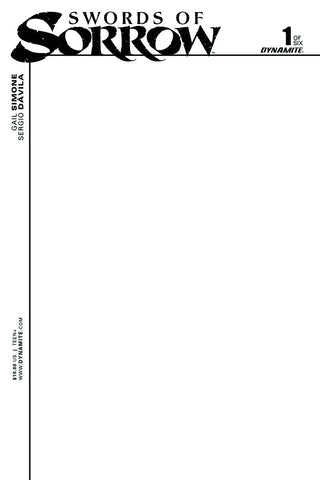 SWORDS OF SORROW #1  BLANK AUTHENTIX CVR