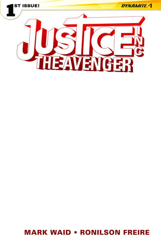 JUSTICE INC AVENGER #1 BLANK AUTHENTIX CVR