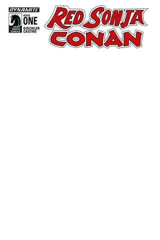 RED SONJA CONAN #1  CVR D BLANK AUTHENTIX ED
