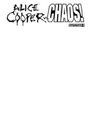 ALICE COOPER VS CHAOS #1  CVR B BLANK AUTHENTIX