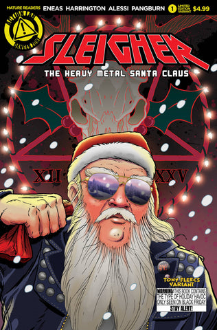 SLEIGHER HEAVY METAL SANTA CLAUS #1  CVR B FLEECS (MR)