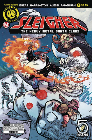 SLEIGHER HEAVY METAL SANTA CLAUS #2  CVR A ENEAS (MR)