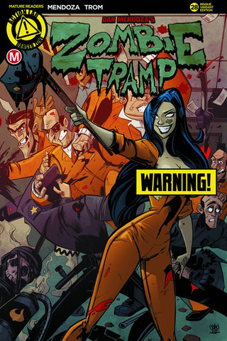 ZOMBIE TRAMP ONGOING #28 CVR D PRISON RIOT RISQUE (MR)