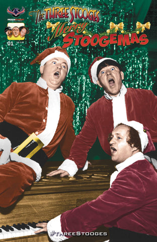 THREE STOOGES MERRY STOOGEMAS PHOTO CVR