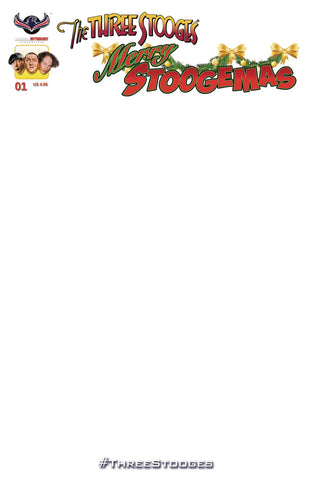 THREE STOOGES MERRY STOOGEMAS BLANK SKETCH CVR