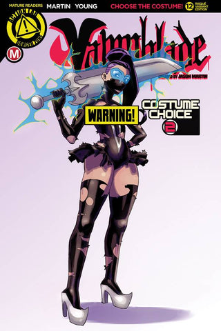 VAMPBLADE #12 CVR F COSTUME TWO RISQUE (MR)
