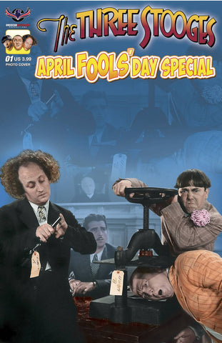 THREE STOOGES APRIL FOOLS DAY PHOTO CVR