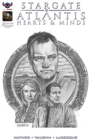 STARGATE ATLANTIS HEARTS & MINDS #2 LTD DAN PARSONS B/W CVR