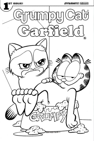 GRUMPY CAT GARFIELD #1  CVR E COLORING BOOK