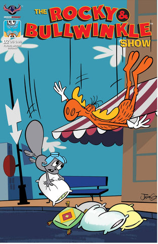 ROCKY & BULLWINKLE SHOW #2 FLYING MOOSE GREENAWALT CVR