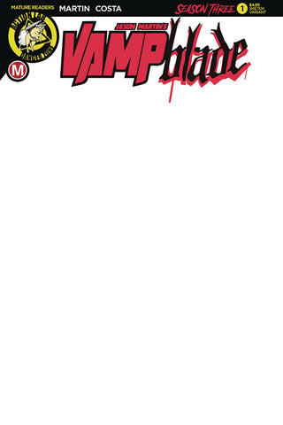 VAMPBLADE SEASON 3 #1 CVR I BLANK SKETCH VAR (MR)