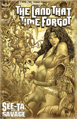 LAND TIME FORGOT SEE-TA SAVAGE #2  CVR B ANTIQUE LIMIT