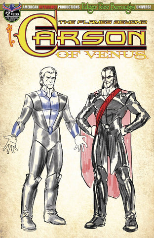 CARSON OF VENUS FLAMES BEYOND #2 LTD ED CHARACTER DESIGN CVR