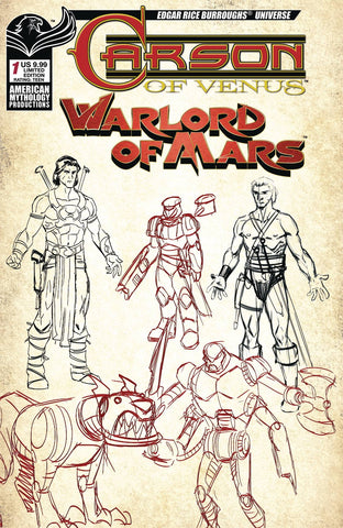CARSON OF VENUS WARLORD OF MARS #1 CHAR DESIGN LMT ED CVR