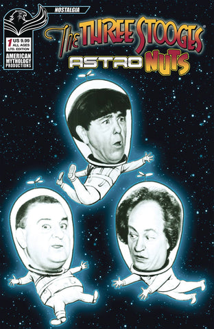 THREE STOOGES ASTRO NUTS #1 PHOTO B&W LTD CVR