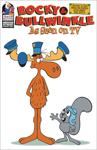 ROCKY & BULLWINKLE SEEN ON TV #3 LTD ED RETRO ANIMATION CVR