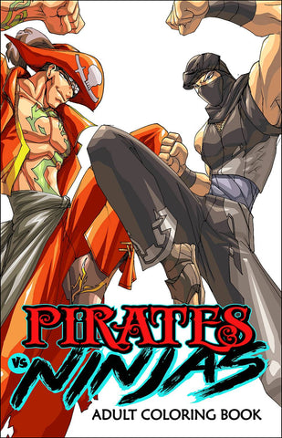 PIRATES VS NINJAS COLORING BOOK