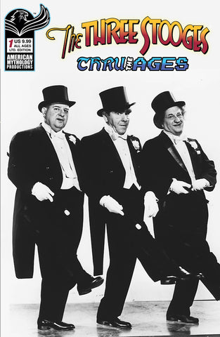 THREE STOOGES THROUGH THE AGES #1 CVR C LTD B&W PHOTO