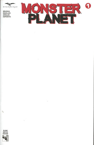MONSTER PLANET #1  CVR G BLANK SKETCH