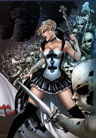GFT WONDERLAND CLASH OF QUEENS #4  D CVR ORTIZ (AOFD)