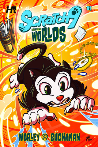 SCRATCH9 CAT OF NINE WORLDS #1 REG CVR