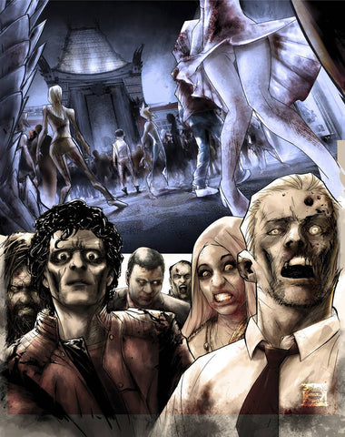 HOLLYWOOD ZOMBIE APOCALYPSE #1  D CVR CALDWELL (MR)