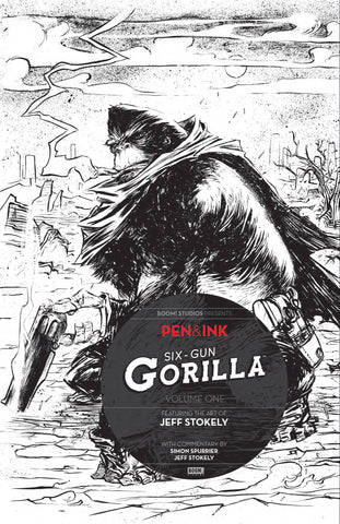 SIX GUN GORILLA PEN INK #1