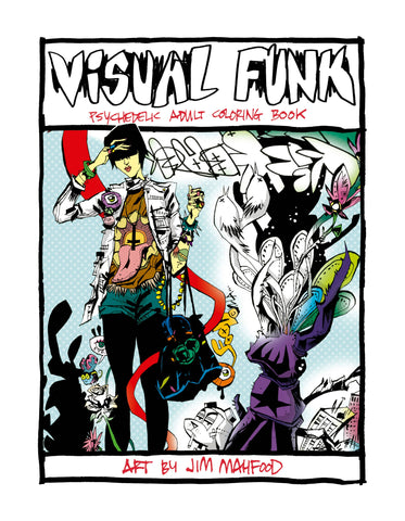 VISUAL FUNK STREET ART ADULT COLORING BOOK TP