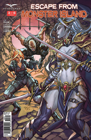 GFT ESCAPE FROM MONSTER ISLAND #3  A CVR PANTALENA (MR