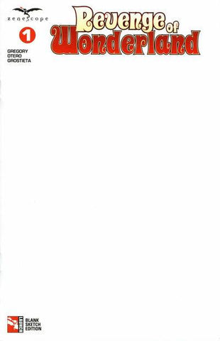 REVENGE OF WONDERLAND #1  CVR G BLANK SKETCH COVER
