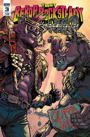 TMNT BEBOP ROCKSTEADY HIT THE ROAD #3  CVR B BROWNE