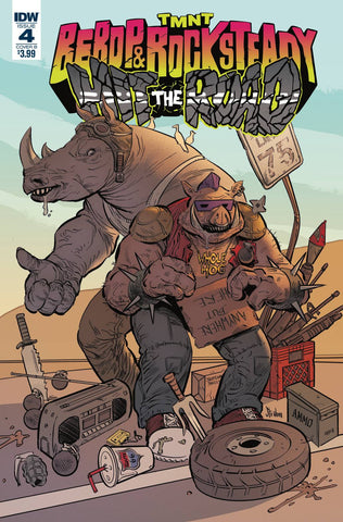TMNT BEBOP ROCKSTEADY HIT THE ROAD #4  CVR B STRAHM