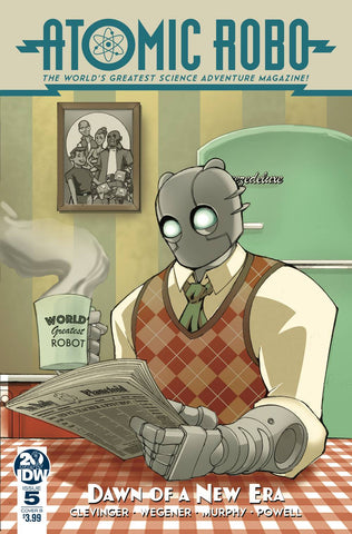ATOMIC ROBO & DAWN OF NEW ERA #5  CVR B GRIFFITH