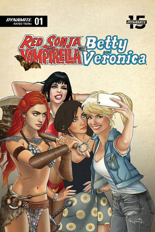 RED SONJA VAMPIRELLA BETTY VERONICA #1 SELFIE LTD CVR (C: 0-