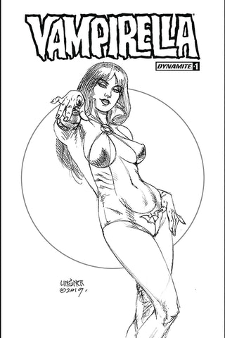 VAMPIRELLA #1 LINSNER EXC B&W CVR