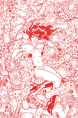 VAMPIRELLA #7 CONNER FIERY RED LINE ART ULTRA PREMIUM CVR