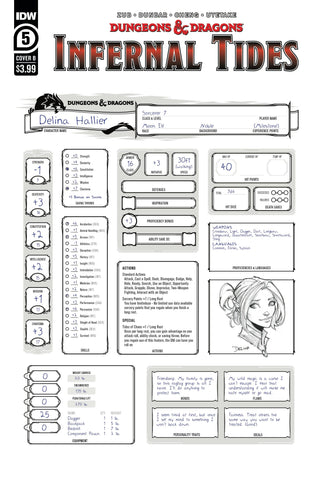 DUNGEONS & DRAGONS INFERNAL TIDES #5  CVR B CHARACTER
