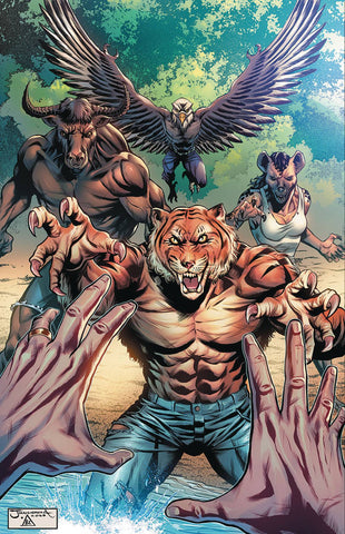 RED AGENT ISLAND OF DR MOREAU #5  CVR D ABRERA