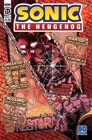 SONIC THE HEDGEHOG #31 CVR B JON GRAY