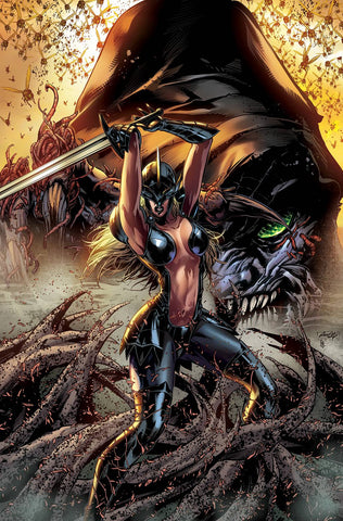 GRIMM SPOTLIGHT BLACK KNIGHT VS LORD OF FLIES CVR B WHITE