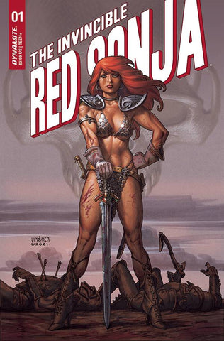INVINCIBLE RED SONJA #1 CVR B LINSNER
