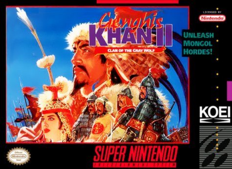 Genghis Khan II Clan of the Gray Wolf (SNES)